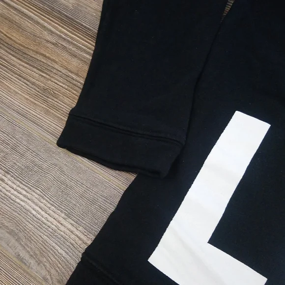 Black & White Love & Hate Crew Neck Long Sleeve Sweater Top - Picture 5 of 9